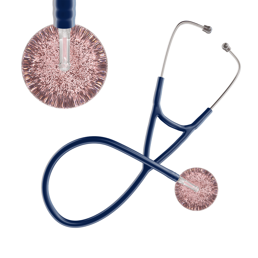 Light Glitter & Sparkles Cardiology Stethoscope
