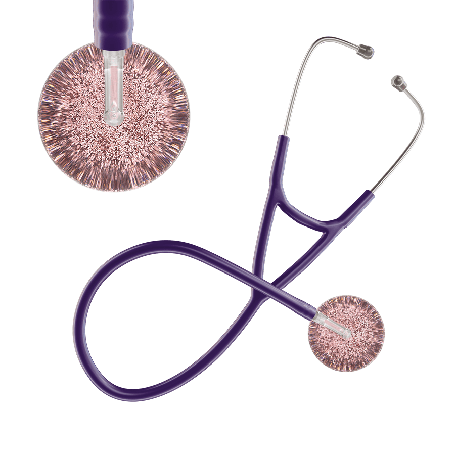Light Glitter & Sparkles Cardiology Stethoscope