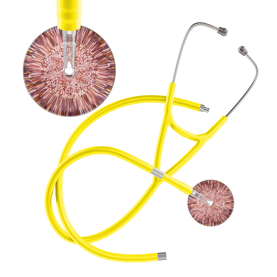 Light Glitter & Sparkles Cardiology Stethoscope