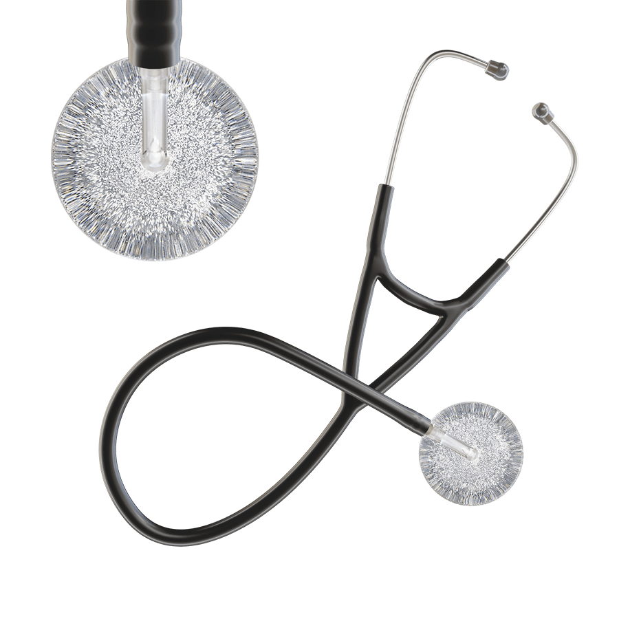 Light Glitter & Sparkles Cardiology Stethoscope
