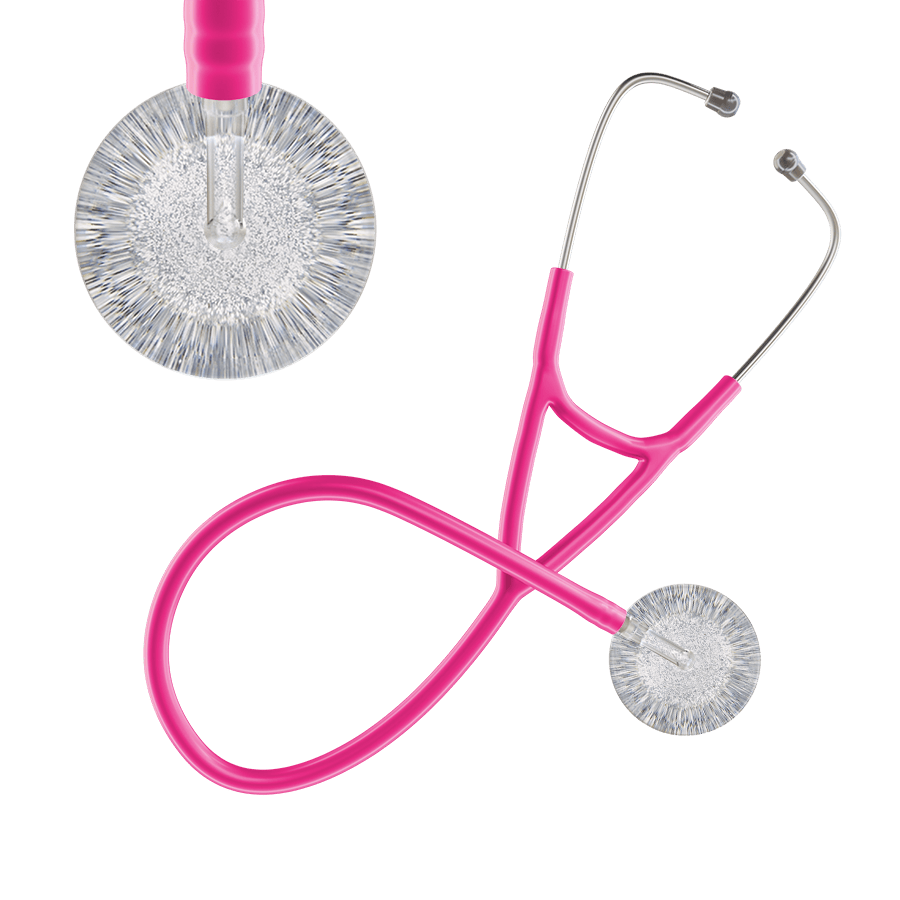 Light Glitter & Sparkles Cardiology Stethoscope
