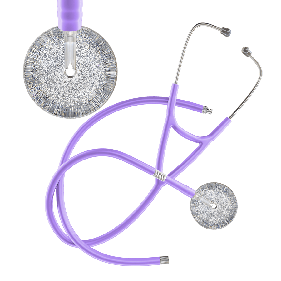 Light Glitter & Sparkles Cardiology Stethoscope