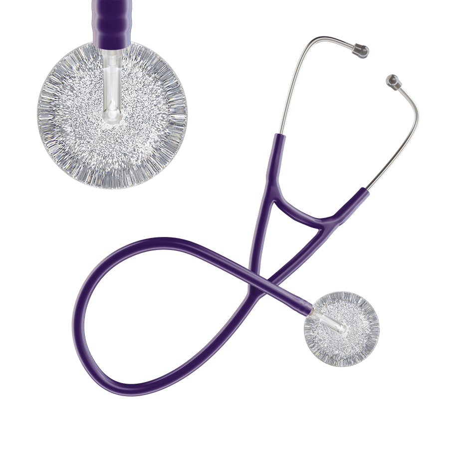 Light Glitter & Sparkles Cardiology Stethoscope
