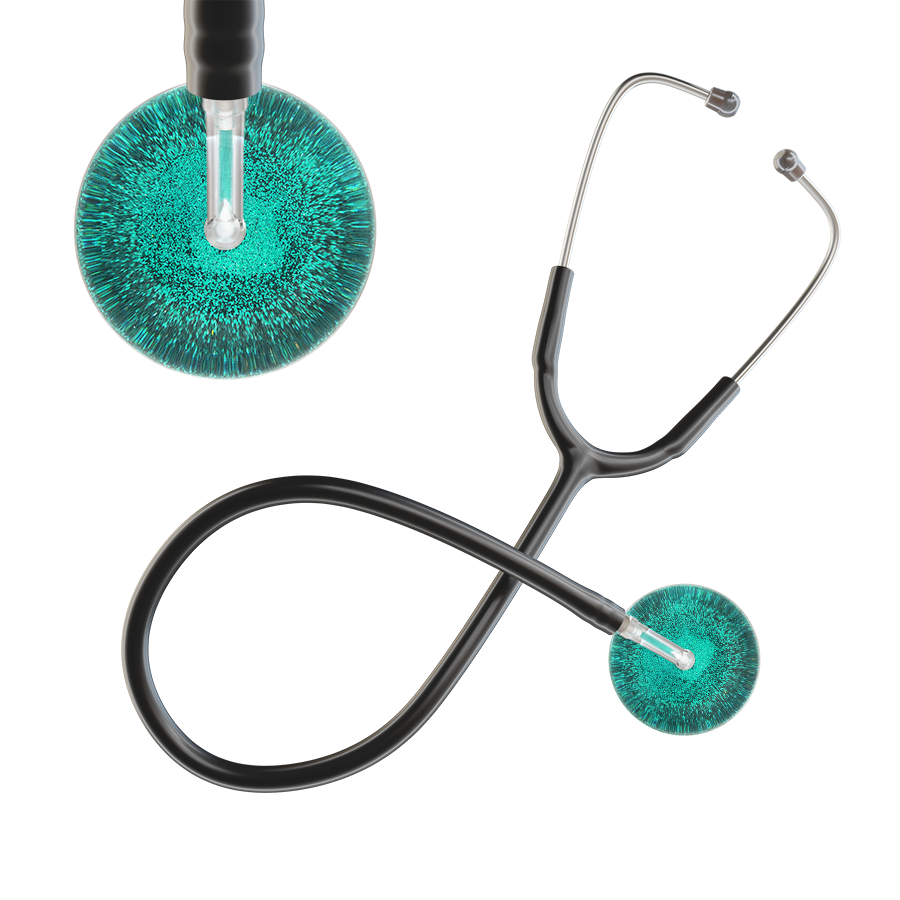 Dark Glitter & Sparkles Stethoscope