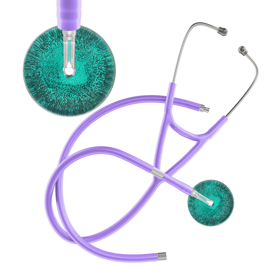 Dark Glitter & Sparkles Cardiology Stethoscope