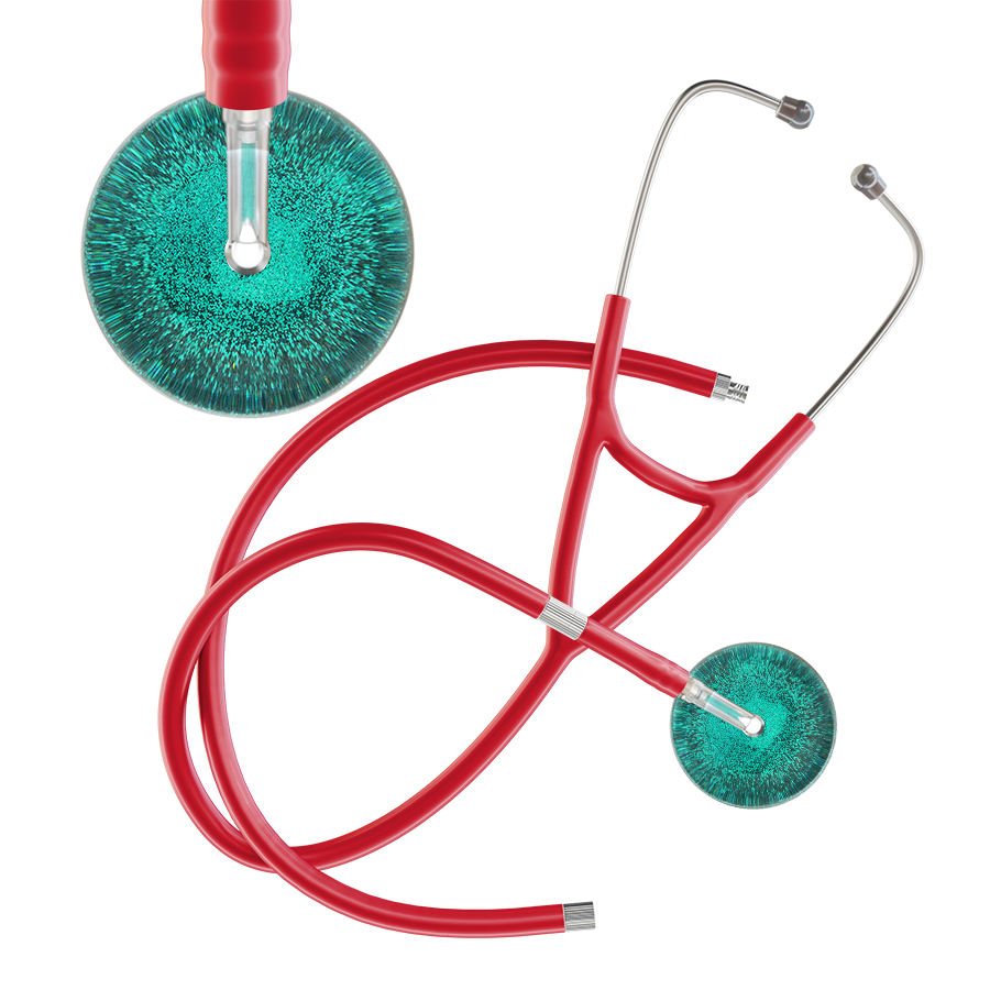 Dark Glitter & Sparkles Cardiology Stethoscope