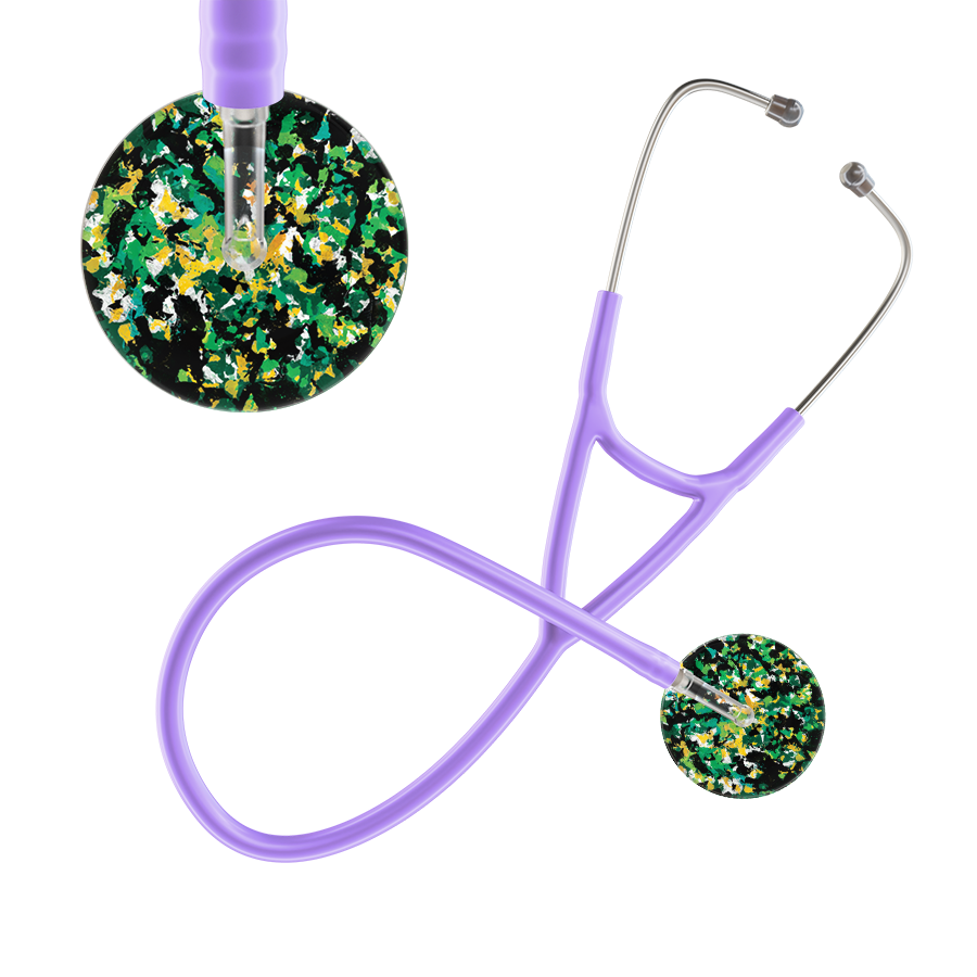 Ultrascope Single Stethoscope Shabby Chic Green (GR) / Adult / Lavender Shabby Chic Cardiology Stethoscope