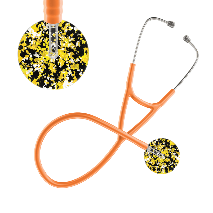 Ultrascope Single Stethoscope Shabby Chic Yellow (YE) / Adult / Orange Shabby Chic Cardiology Stethoscope