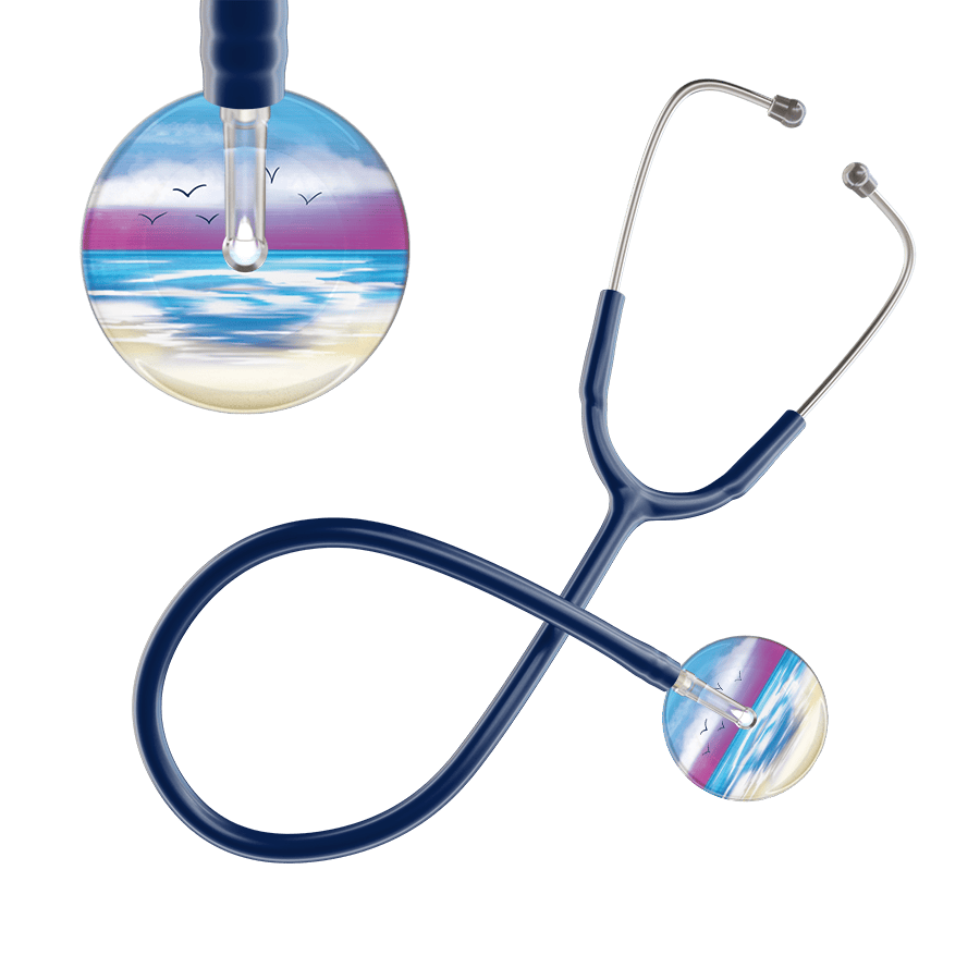 Ultrascope Single Stethoscope Blue Beach / Adult / Navy Beach Stethoscope