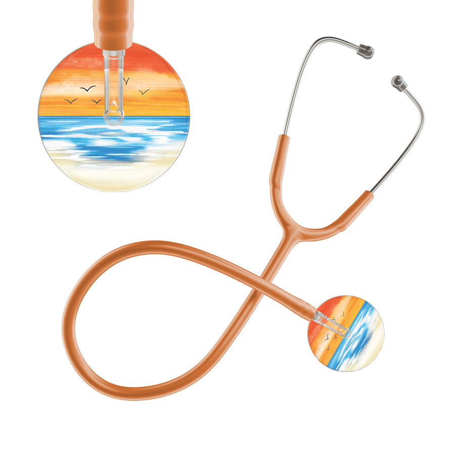 Ultrascope Single Stethoscope Orange Beach / Adult / Caramel Beach Stethoscope