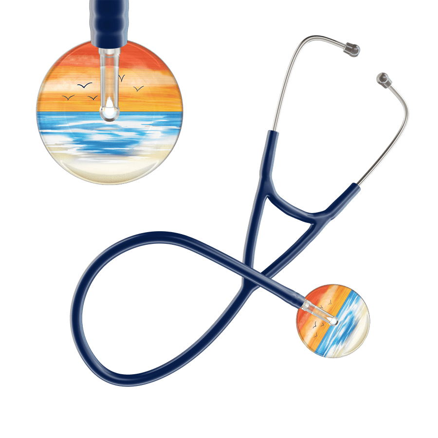 Ultrascope Single Stethoscope Orange Beach / Adult / Navy Beach Cardiology Stethoscope