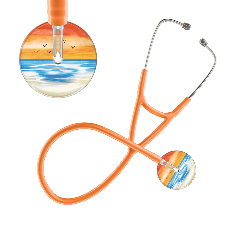 Ultrascope Single Stethoscope Orange Beach / Adult / Orange Beach Cardiology Stethoscope
