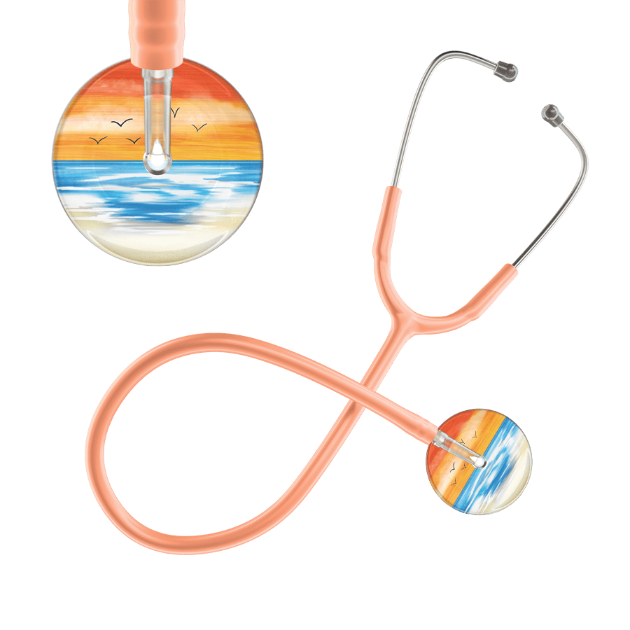 Ultrascope Single Stethoscope Orange Beach / Adult / Peach Beach Stethoscope