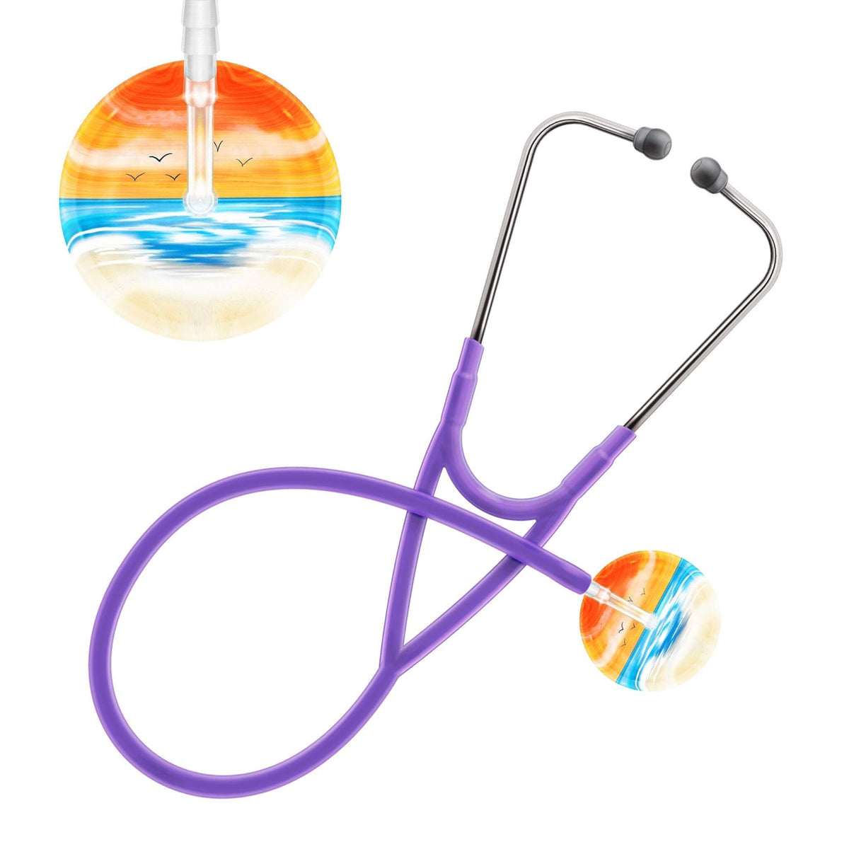 Ultrascope Single Stethoscope Orange Beach / Adult / Lavender Beach Stethoscope (Cardiology TEST) (Copy)