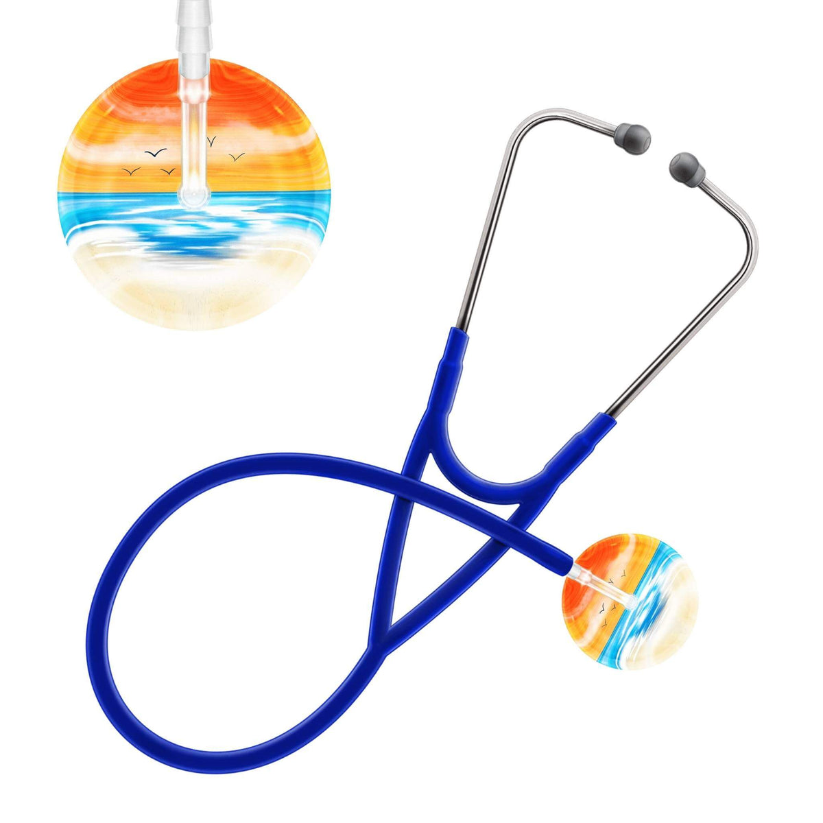 Ultrascope Single Stethoscope Orange Beach / Adult / Royal Blue Beach Stethoscope (Cardiology TEST) (Copy)