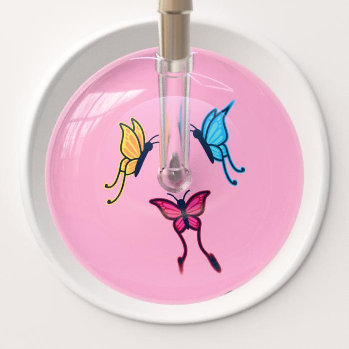 Ultrascope Stethoscope Head Light Pink Butterflies / Adult Butterflies Stethoscope Head