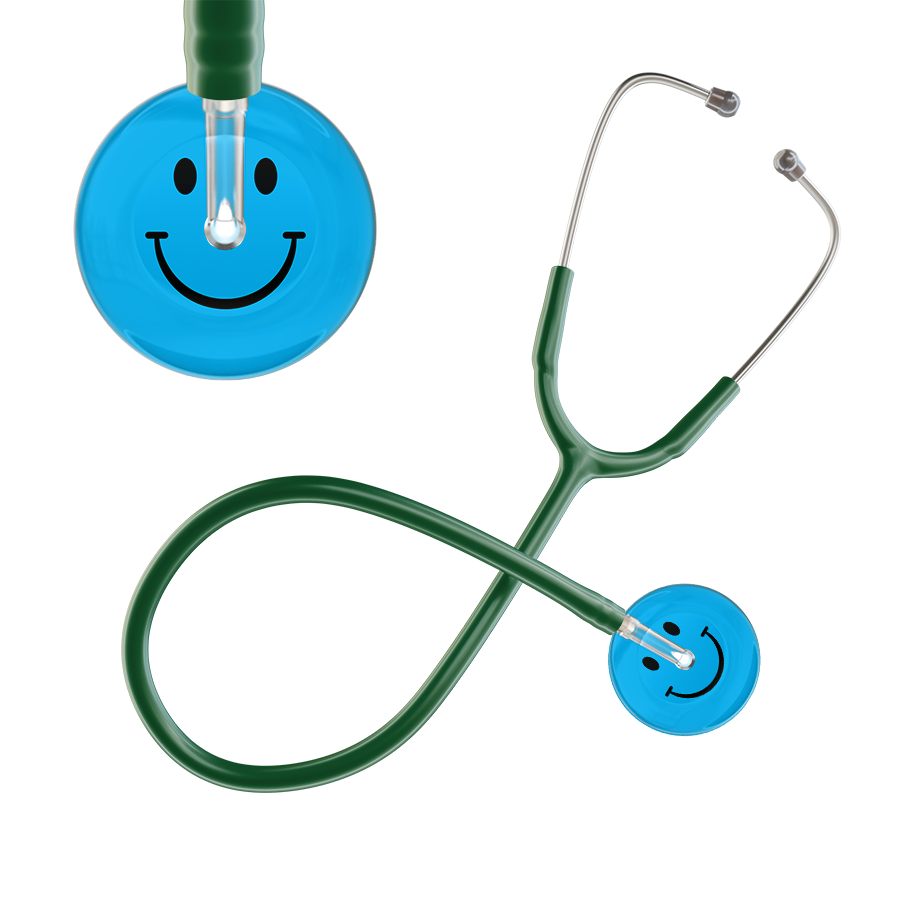 Dark Smiley Face Stethoscope