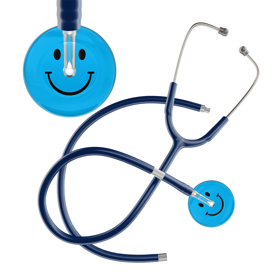 Dark Smiley Face Stethoscope