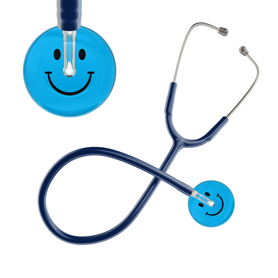Dark Smiley Face Stethoscope