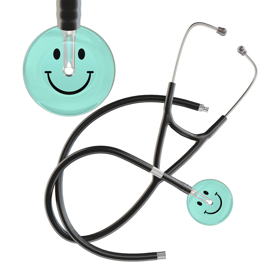 Light Smiley Face Cardiology Stethoscope