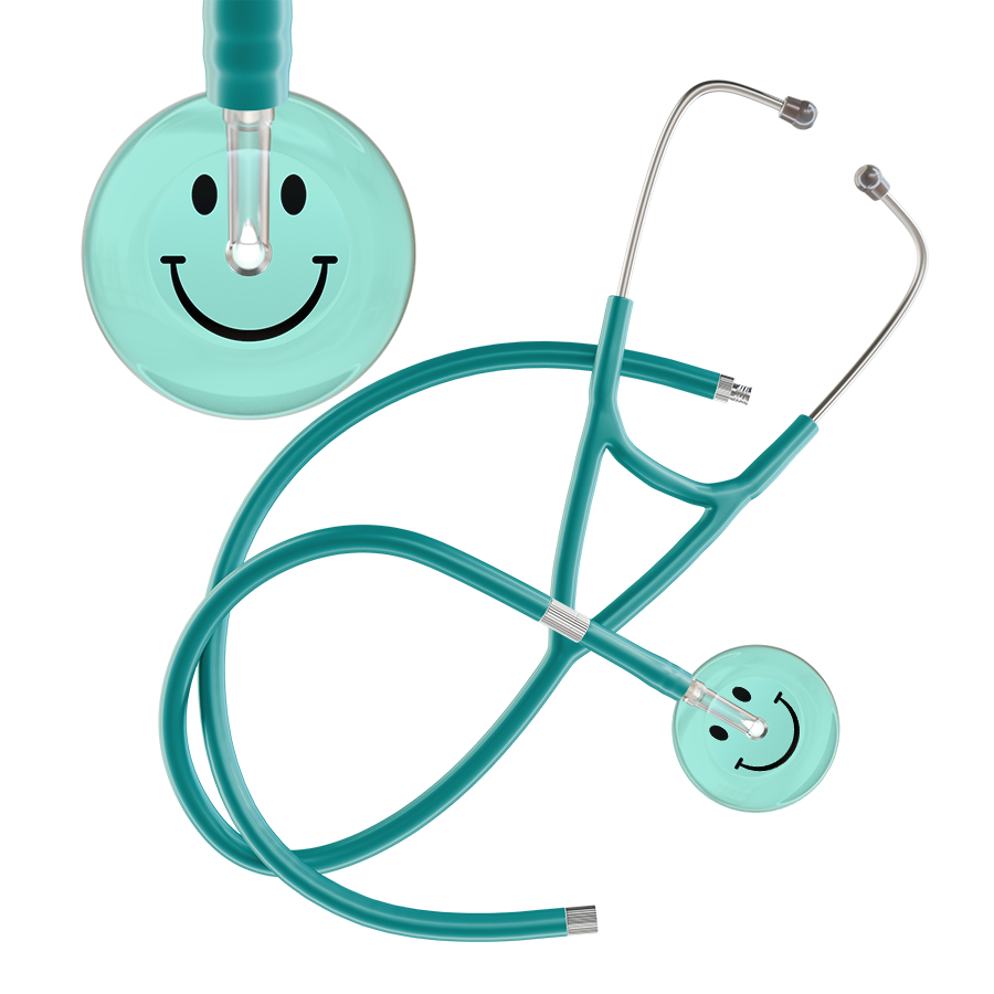 Light Smiley Face Cardiology Stethoscope
