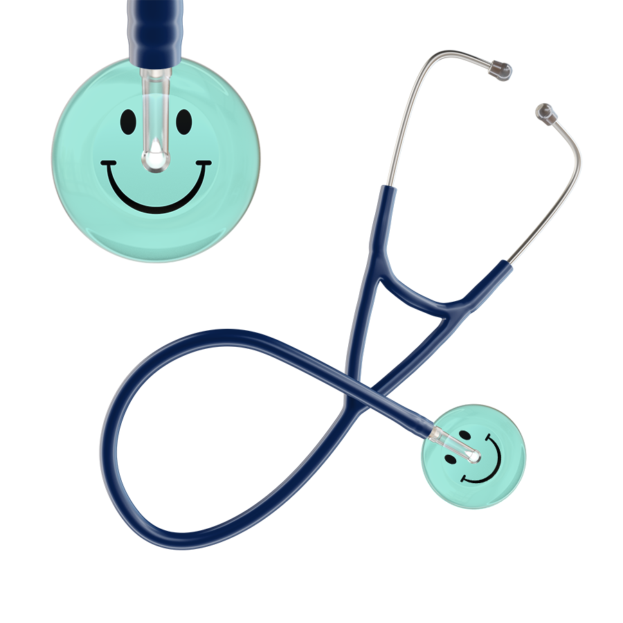 Light Smiley Face Cardiology Stethoscope