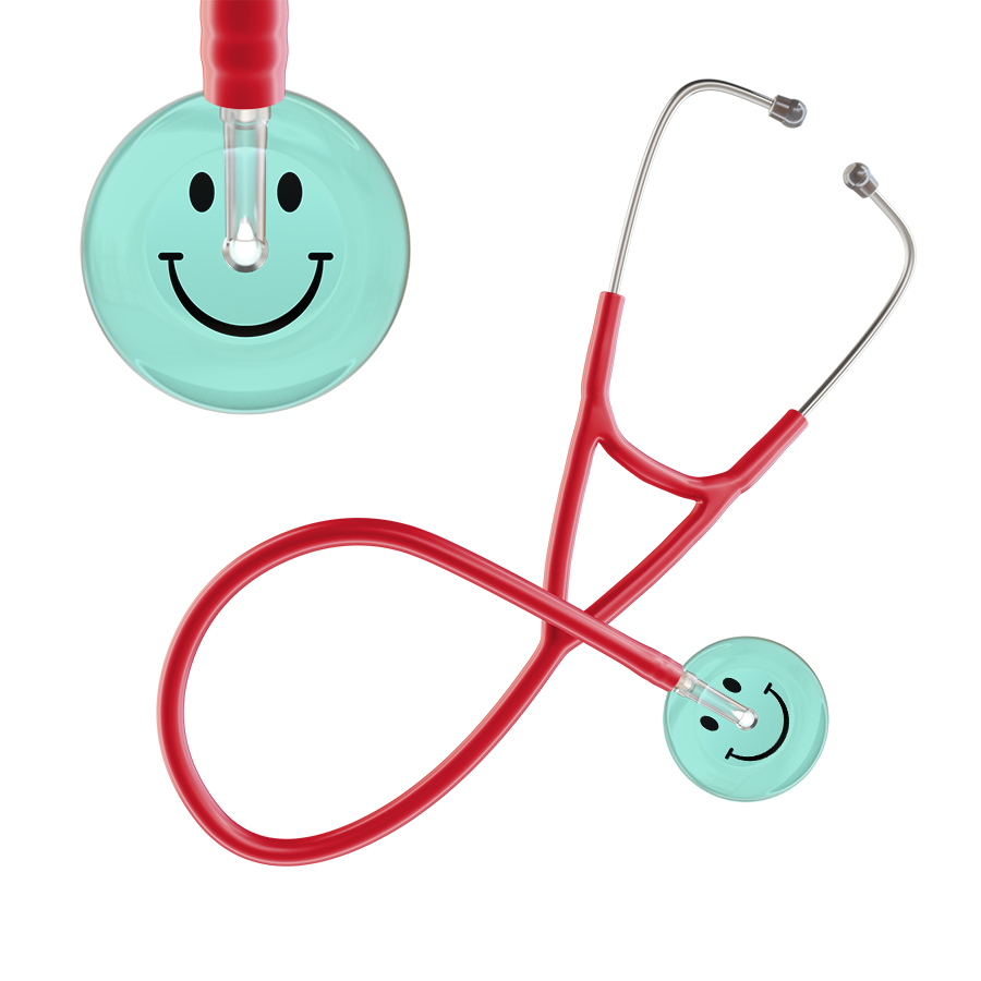 Light Smiley Face Cardiology Stethoscope