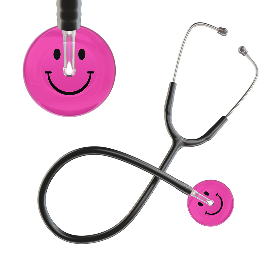 Dark Smiley Face Stethoscope