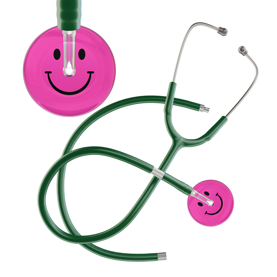 Dark Smiley Face Stethoscope