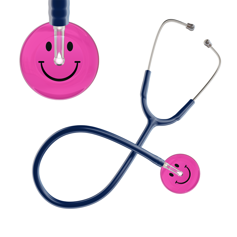 Dark Smiley Face Stethoscope