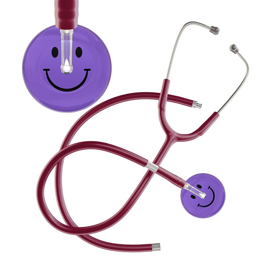 Dark Smiley Face Stethoscope