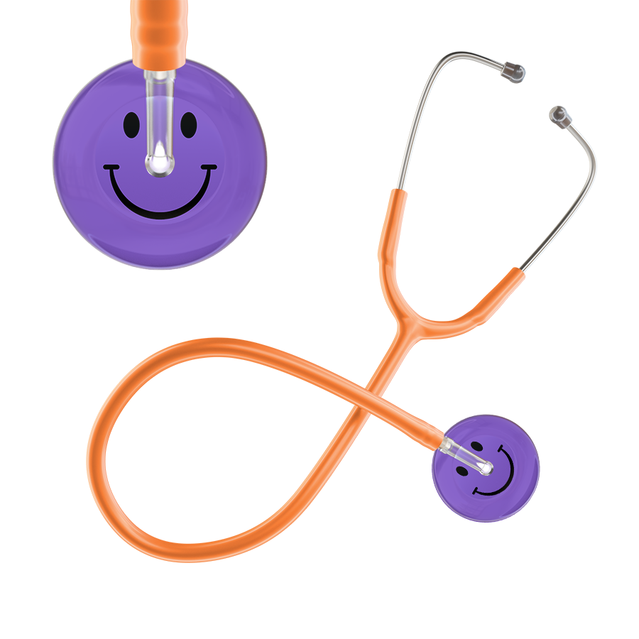 Dark Smiley Face Stethoscope