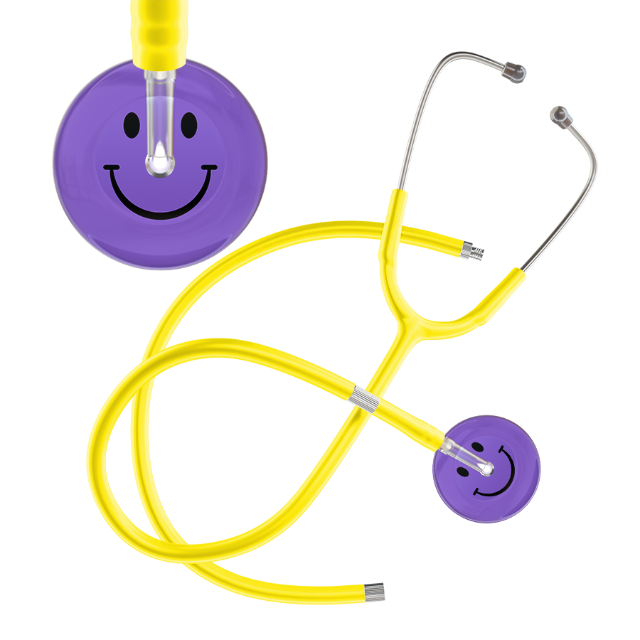 Dark Smiley Face Stethoscope