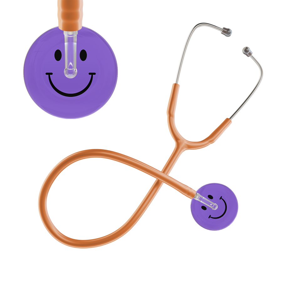 Dark Smiley Face Stethoscope
