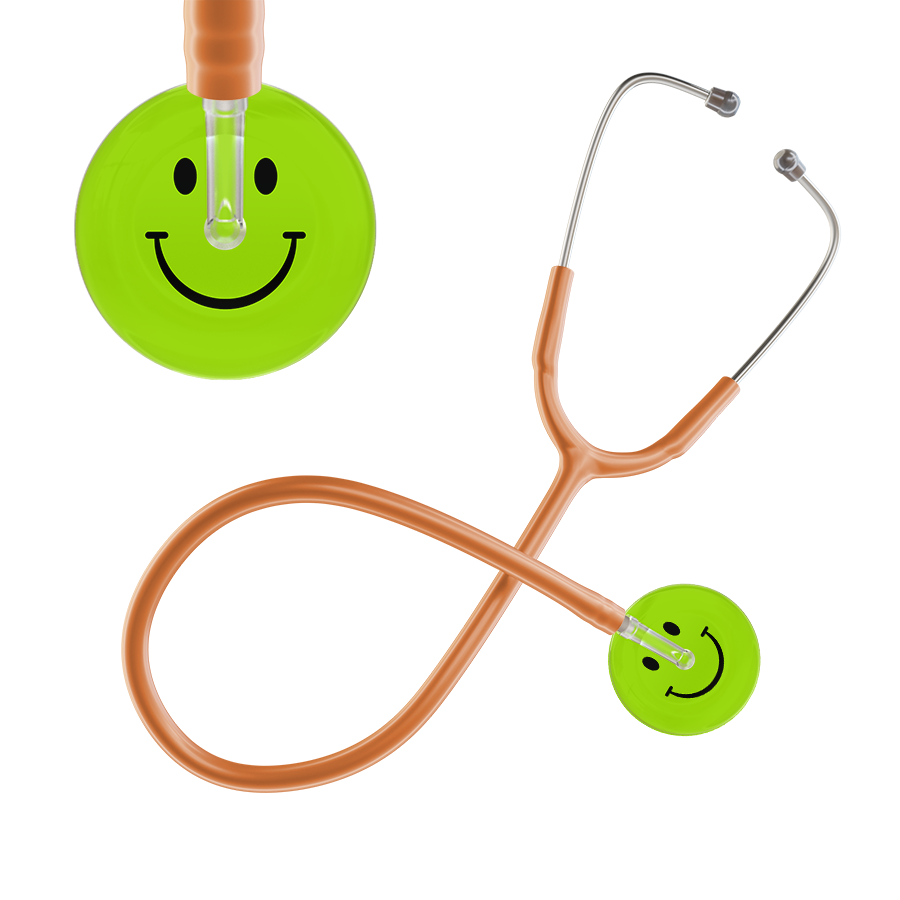 Dark Smiley Face Stethoscope