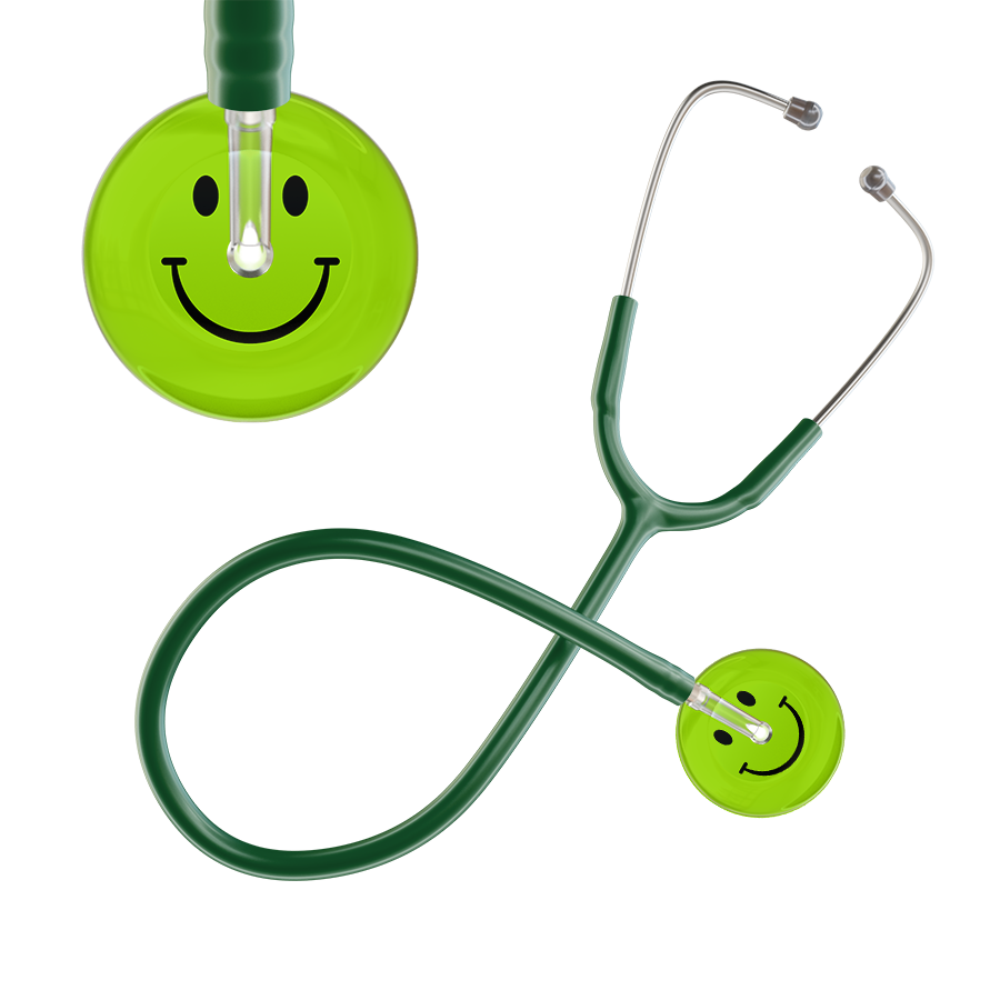 Dark Smiley Face Stethoscope