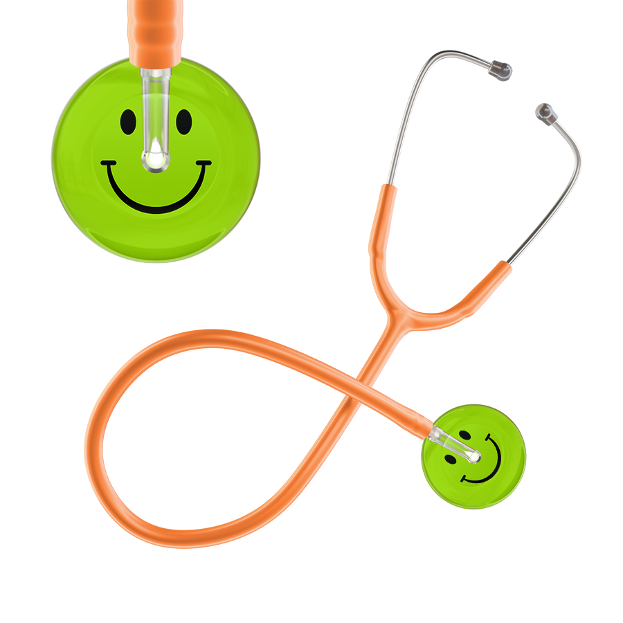 Dark Smiley Face Stethoscope