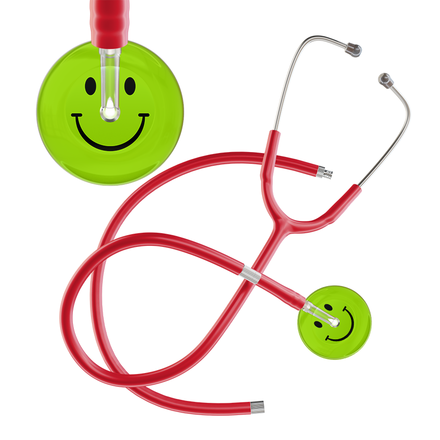 Dark Smiley Face Stethoscope