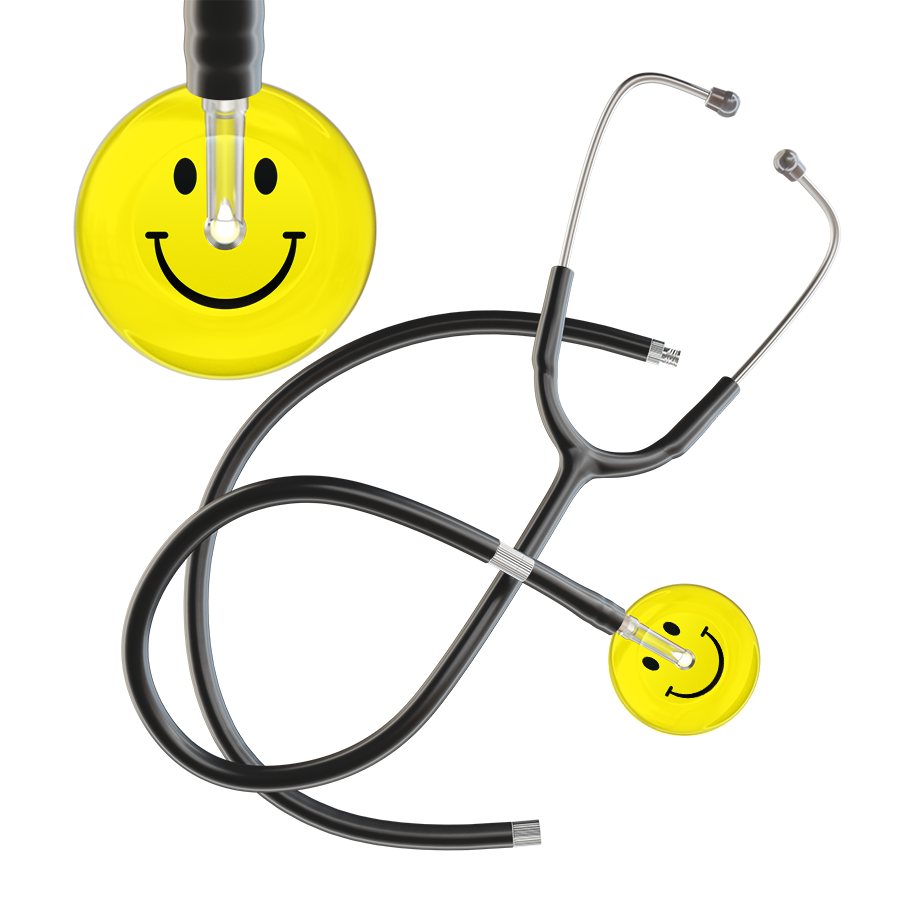 Light Smiley Face Stethoscope