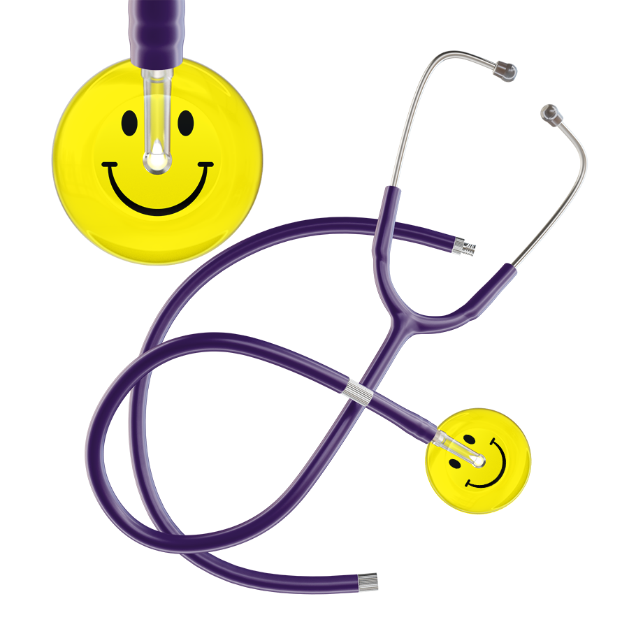 Light Smiley Face Stethoscope