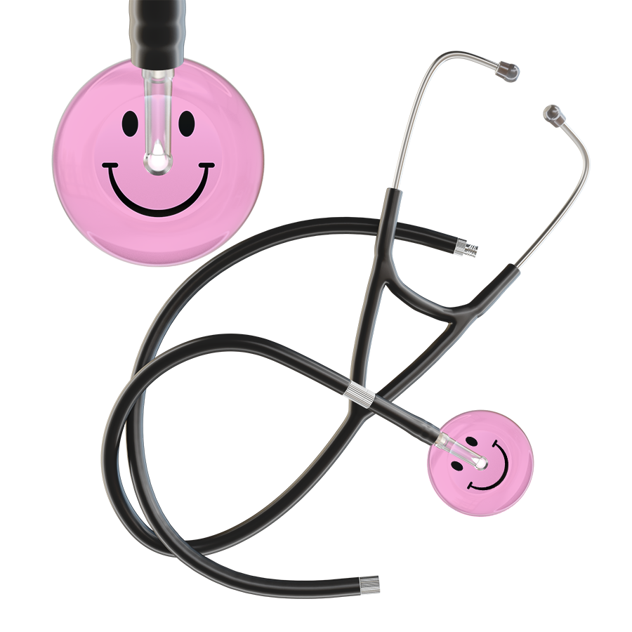 Light Smiley Face Cardiology Stethoscope