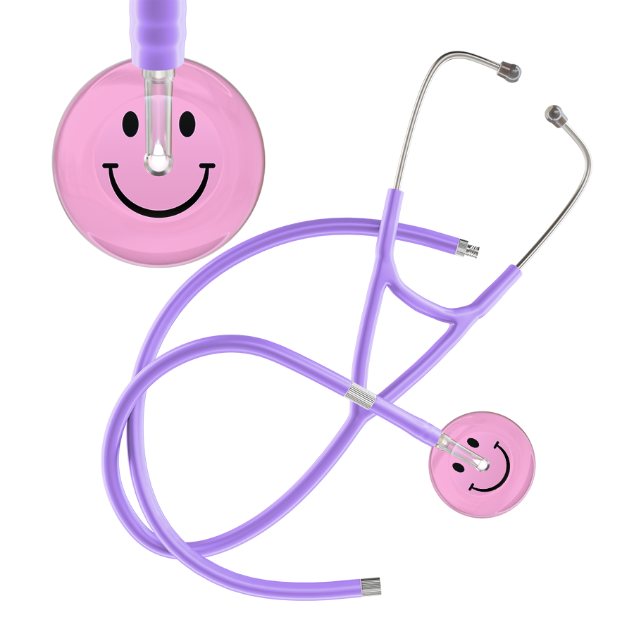Light Smiley Face Cardiology Stethoscope