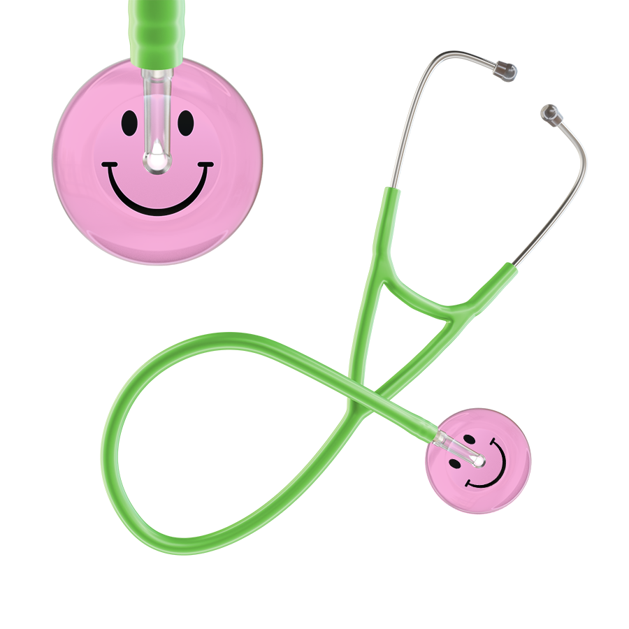 Light Smiley Face Cardiology Stethoscope