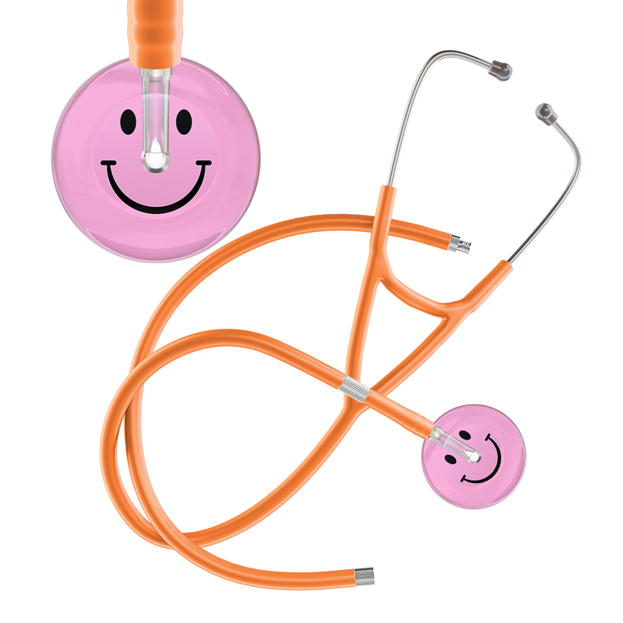 Light Smiley Face Cardiology Stethoscope