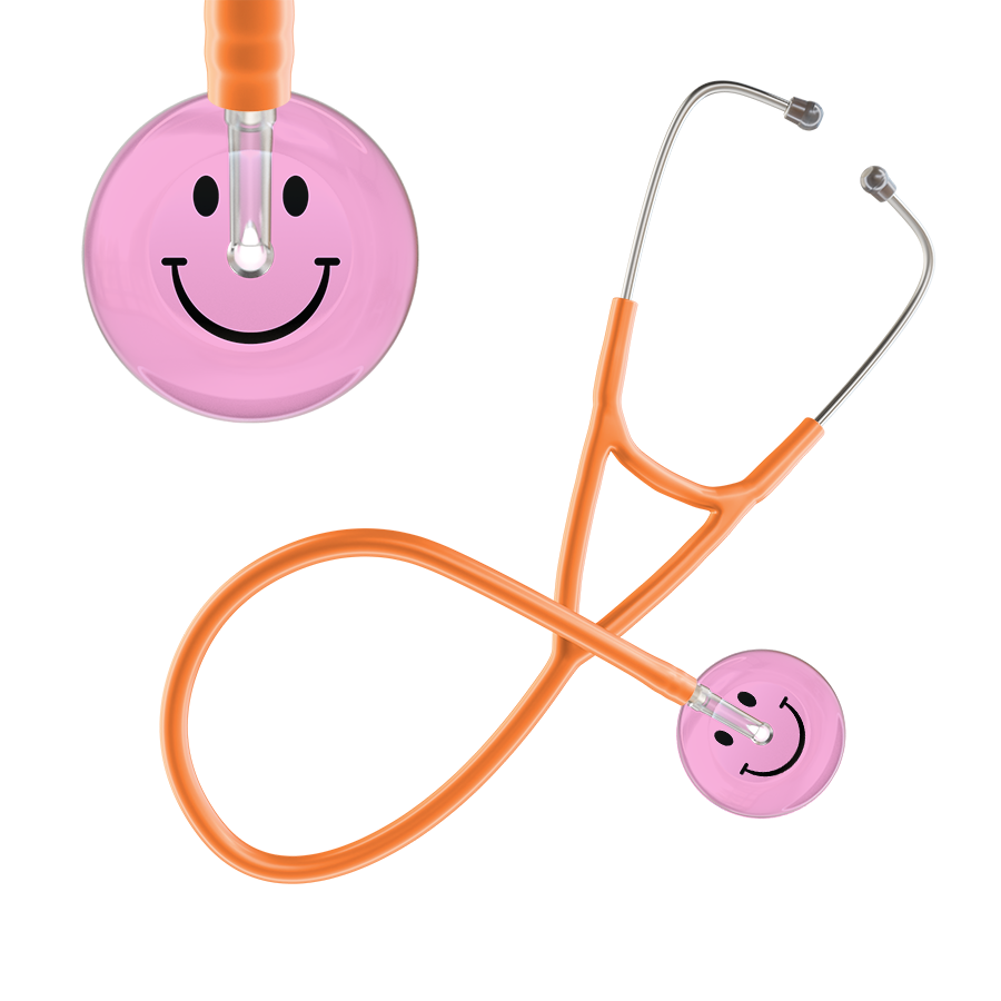 Light Smiley Face Cardiology Stethoscope
