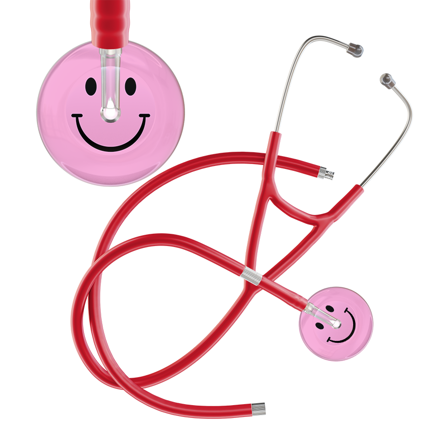 Light Smiley Face Cardiology Stethoscope