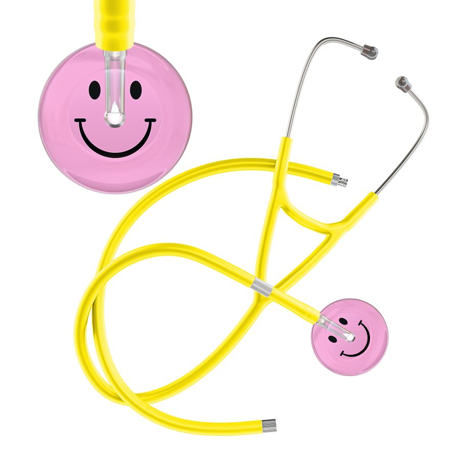 Light Smiley Face Cardiology Stethoscope