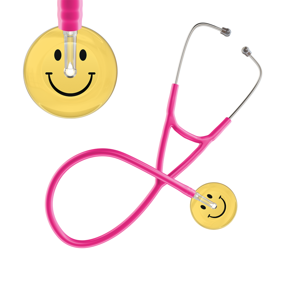 Light Smiley Face Cardiology Stethoscope