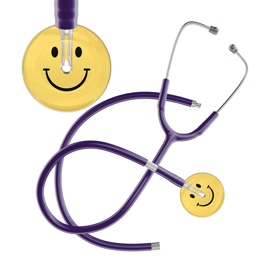 Light Smiley Face Stethoscope