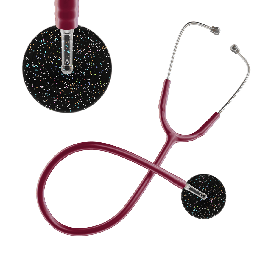 Ultrascope Single Stethoscope Twilight Black (BK) / Adult / Burgundy Dark Twilight Stethoscope